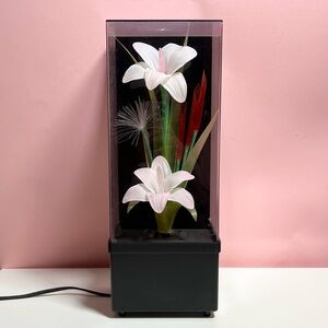 Vintage antique retro fiber optics light up color changing flowers